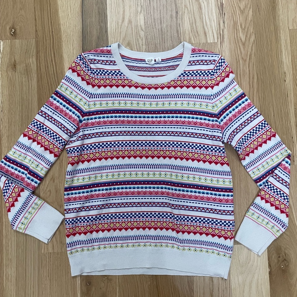 GAP Colorful Patterned Women's Sweater